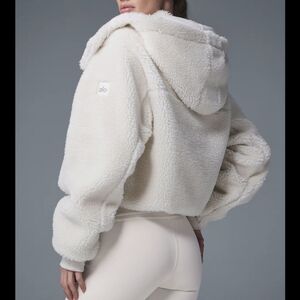 Alo sherpa zip up hoodie